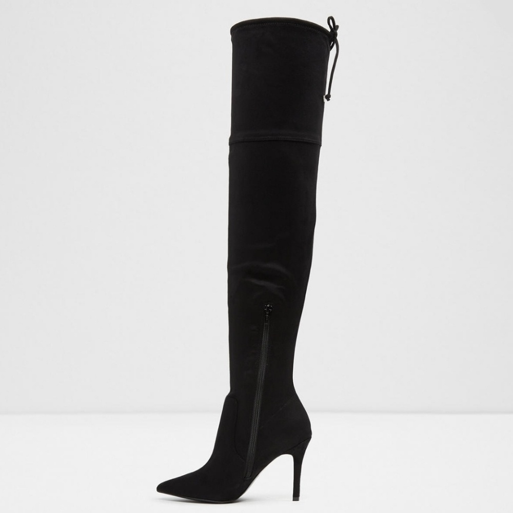 Sexy Sassy Black Over The Knee Aldo Boots - Picture 5 of 8